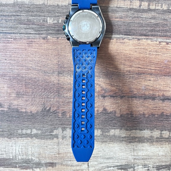 Men's Citizen Eco-Drive BRT Chronograph Watch Navy Blue Band - Picture 6 of 9